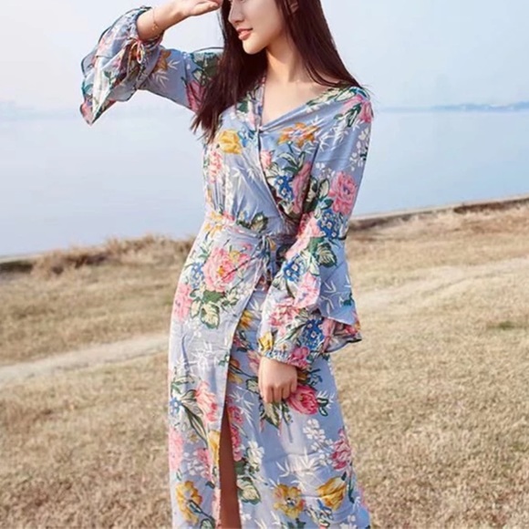 5⭐️ FAV BESTSELLER FLORAL PRINT SUMMER GOWN DRESS - Picture 3 of 8